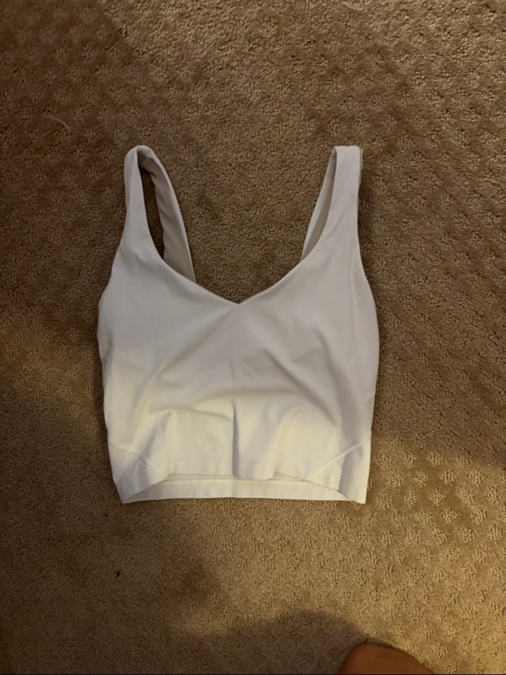 lululemon athletica White Tank Crop Top